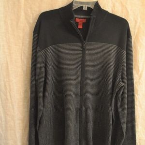 Men's front zip sweater